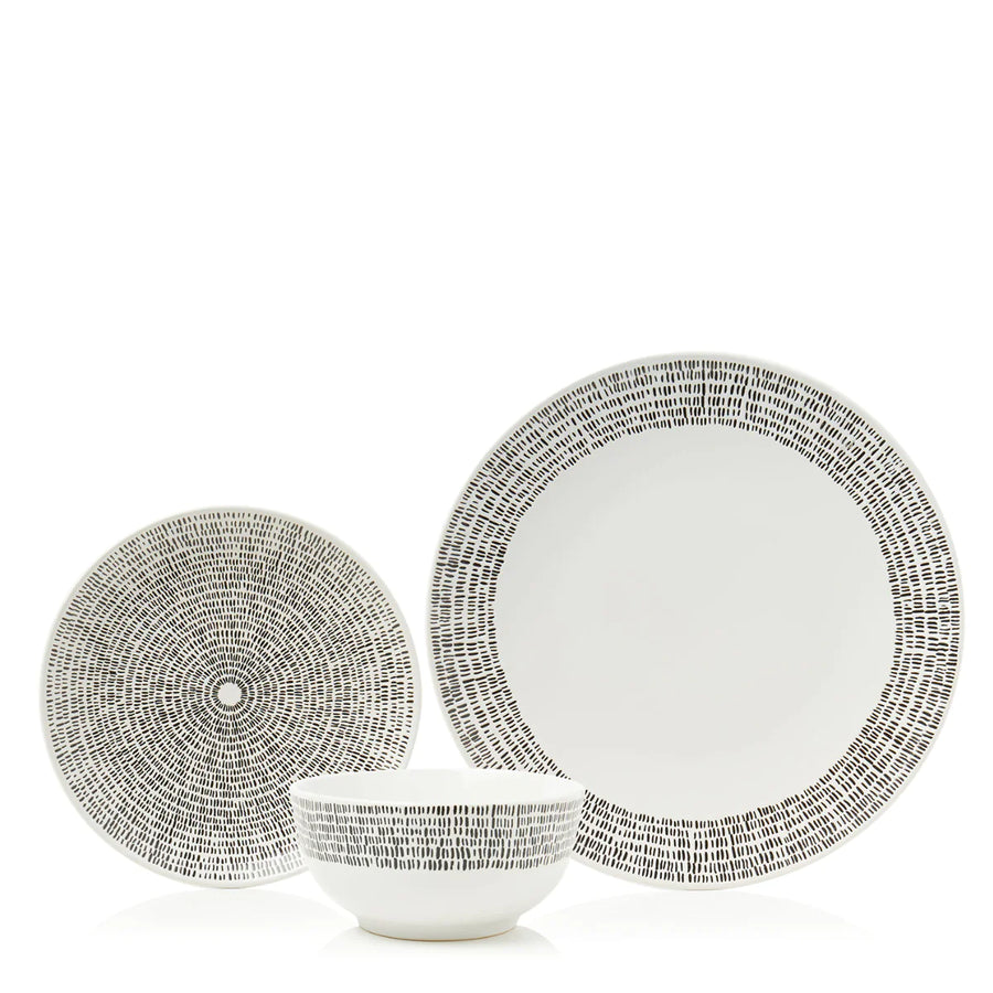 Sabichi 12pc Mali Wax Resist Dinner set - 202338