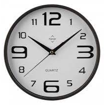 PREMIER 25.4CM DIA RND WALL CLOCK LRG/SML