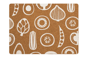 PREMIER S/4 RECT CORK PLACEMATS BESA DESIGN- 1203582