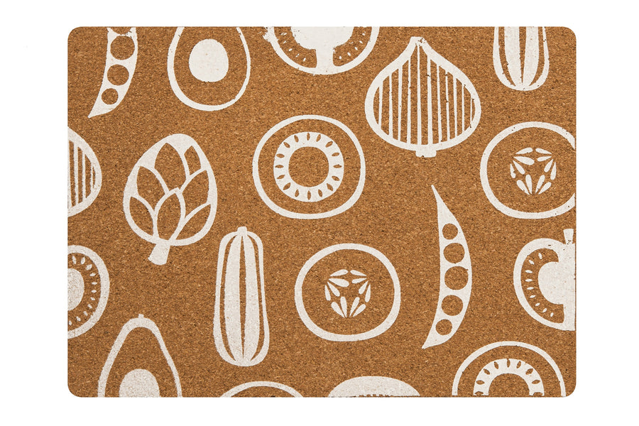 PREMIER S/4 RECT CORK PLACEMATS BESA DESIGN- 1203582