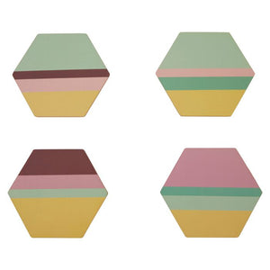 Premier MIMO S/4 CORK COASTERS MIAMI STRIP/GLD F - 1203825