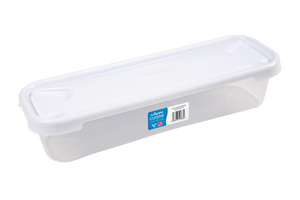 Wham Cuisine 1.21. Long Rect Food Box & Lid Clear/White - 12383