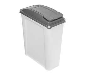 Wham Graphite 25L Storage Containr & Lid Clear/ Grey - 12414