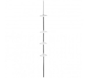 PREMIER 4 TIER COMPACT CORNER SHELF STORAGE UNIT