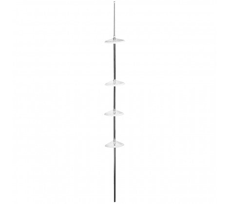 PREMIER 4 TIER COMPACT CORNER SHELF STORAGE UNIT