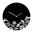 Load image into Gallery viewer, PREMIER 30CM DIA FLORAL SWIRL ACRYLIC WALL CLOCK

