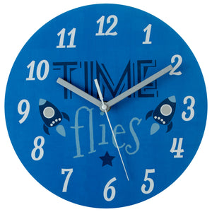 PREMIER KIDS 25CM DIA TIME FLIES WALL CLOCK- 2201009