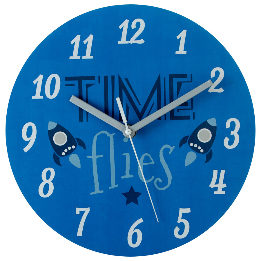 PREMIER KIDS 25CM DIA TIME FLIES WALL CLOCK- 2201009