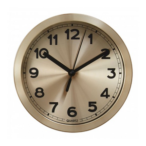 PREMIER 15CM DIA ELKO ALUMINIUM WALL CLOCK