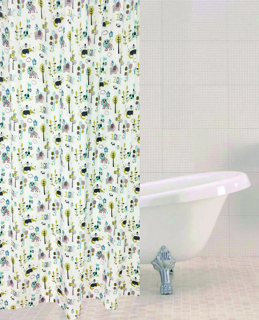 Sabichi Jungle Town Poly Shower Curtain - 179579