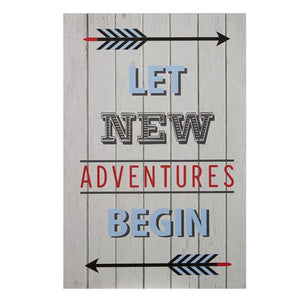 Premier KIDS LET NEW ADVENTURES BEGIN WALL PLAQU - 2800773