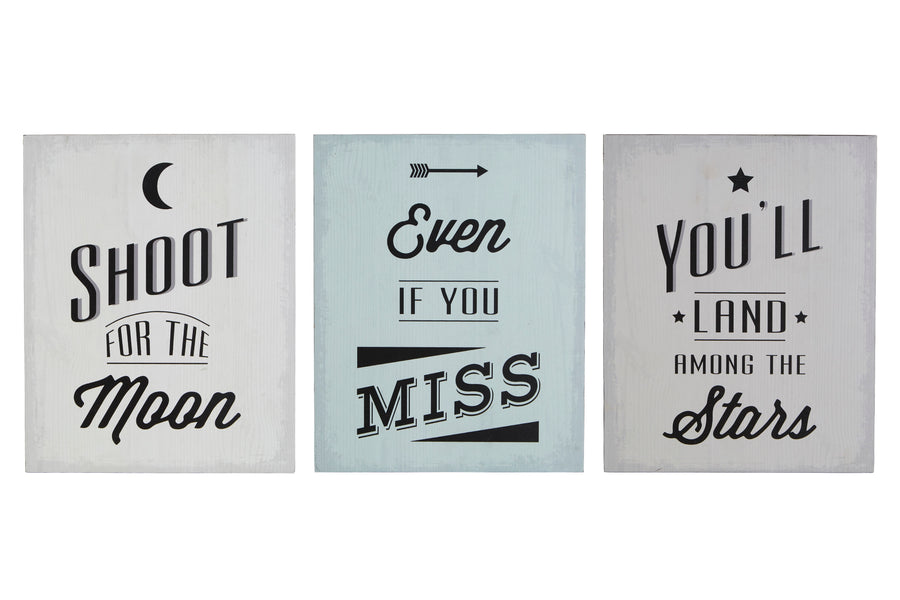 PREMIER S/3 SHOOT FOR THE MOON WALL PLAQUE- 2800821