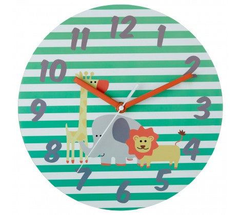 PREMIER KIDS 25CM DIA SAFARI WALL CLOCK- 2201010