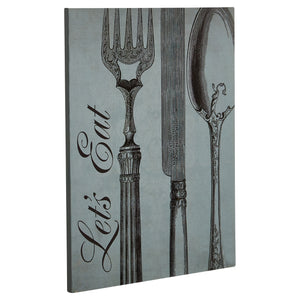 PREMIER LETS EAT WALL PLAQUE 20 X 25CM - 2800768