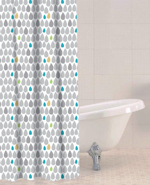 Sabichi Rain Drops Peva Shower Curtain- 180346 - Homely Nigeria