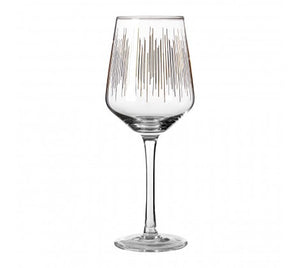 PREMIER DECO S/4 HAND BLOWN WINE GLASSES GOLD - 1405272