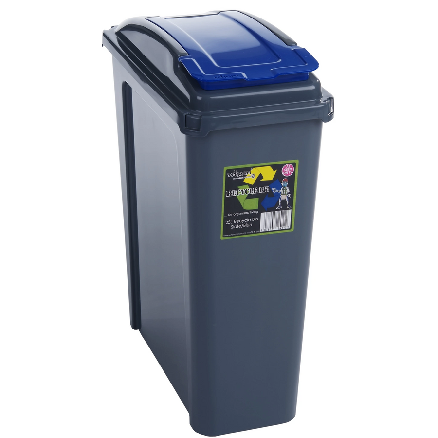 Wham Recycling 25L Slim Bin & Lid